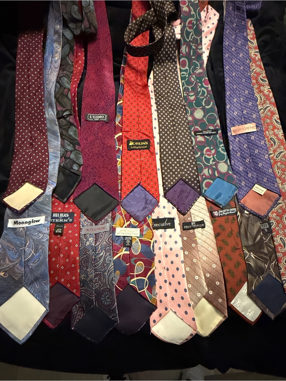 15 Assorted Men's Silk Ties - Multi Brands and Designers, Bulk sale!!!